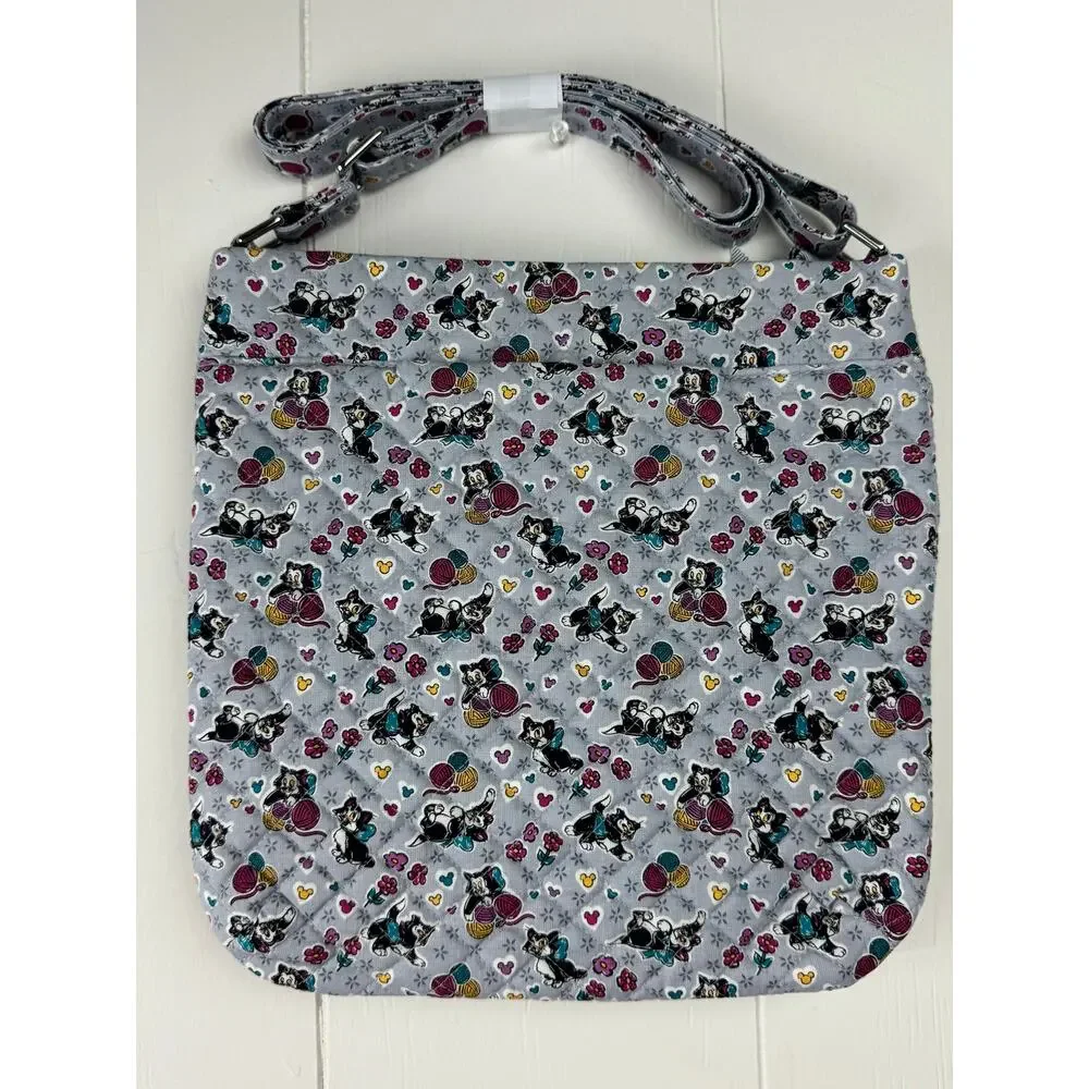 Vera Bradley Disney Triple Zip Hipster Playful Figaro Crossbody Bag, NWT
